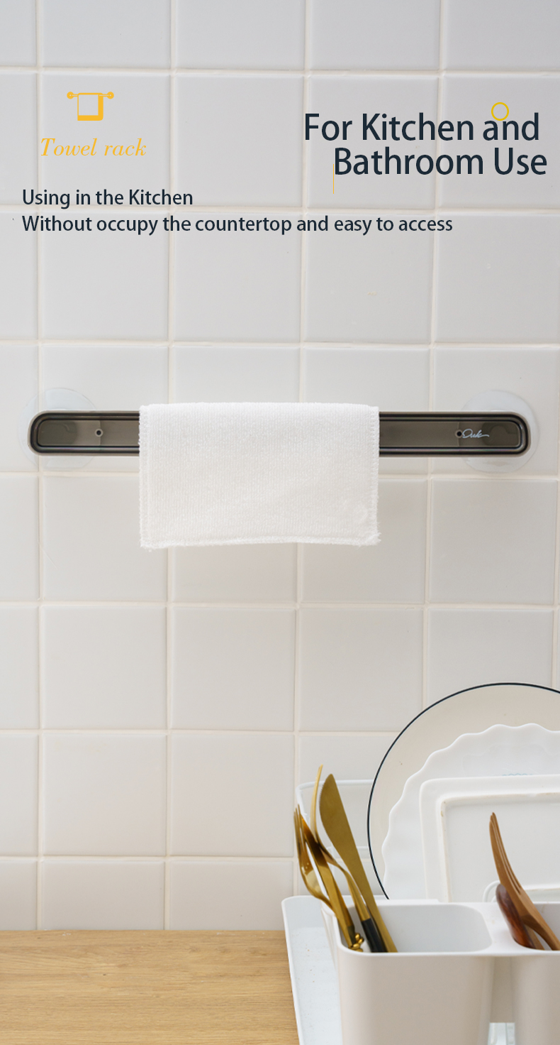 Hole Free And Fancy Installation Wall mounted Towel RacK