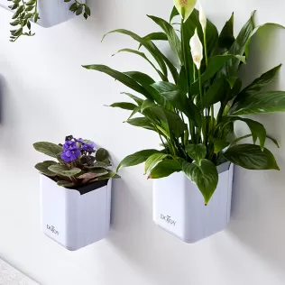 plastic indoor wall mounted flower pot