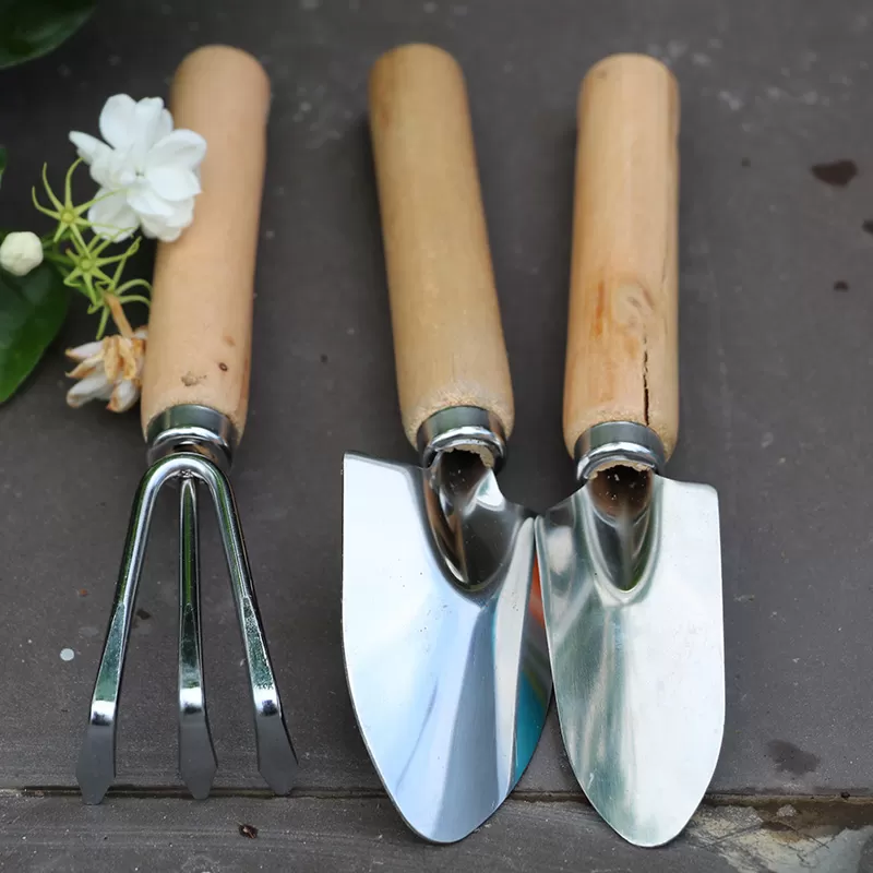Wood Handle Stainless steel Household Garden tool sets