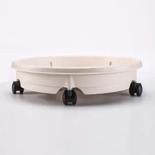 Plastic Flower pot tray with wheels
