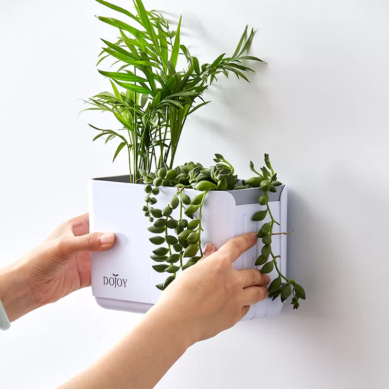 plastic indoor wall mounted flower pot