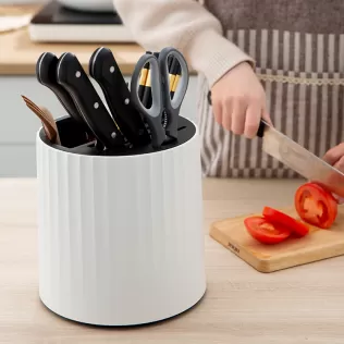 Plastic Insert For Rotatable Round Knife Stand Holder