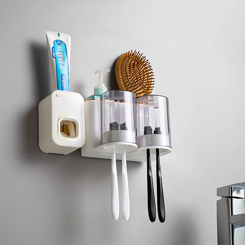 Wall Mounted Anti-Dust and Hole Free Toothbrush Holder