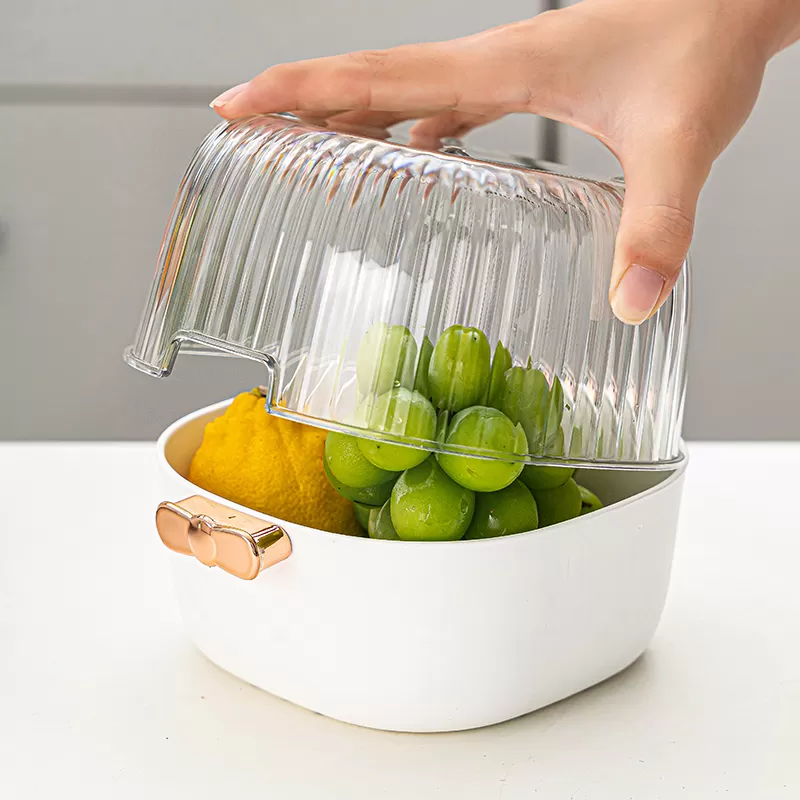 Food Grade Material Multi Functional Double Layer Drainage Basket